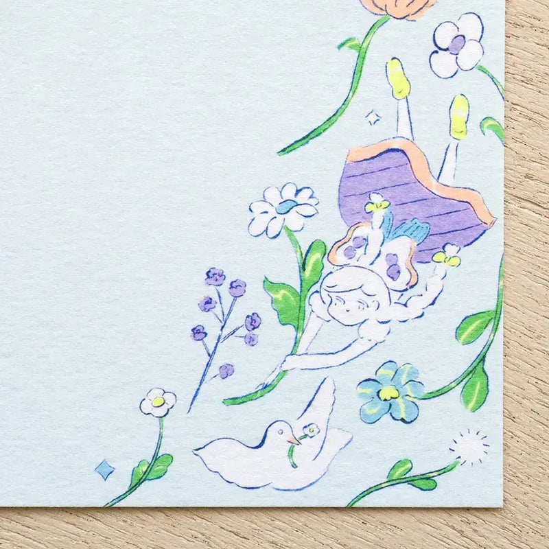 Heisuke Kitazawa Memo Pad - Everyone riding on the spring breeze