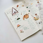 Minimalist Date Washi Sticker: 2025 Monthly Archival