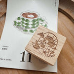 som x sho.happiness Rubber Stamp: Brewed Serendipity