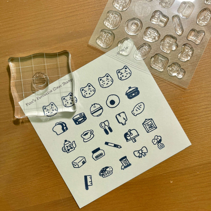 Hatsu Midori Clear Stamp Sheet -  Finn's Favourite