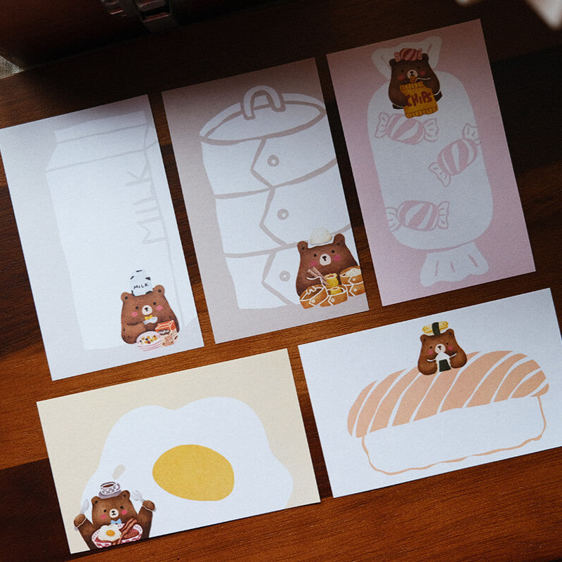 Foodie Bears Memo Pads