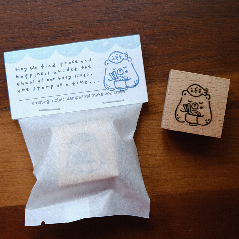 Foodie Bear Rubber Stamps