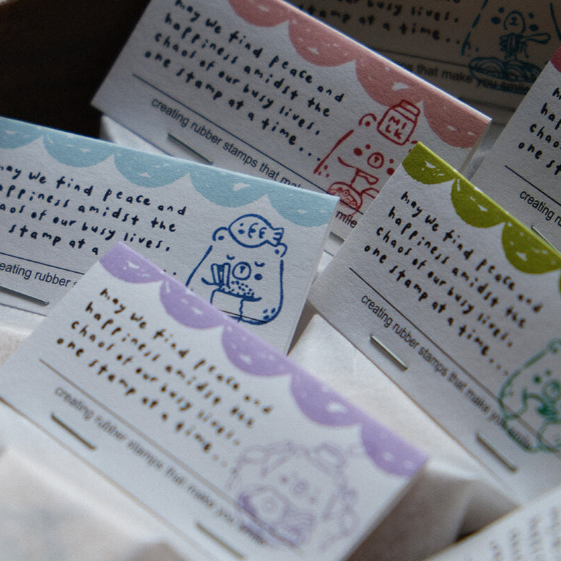Foodie Bear Rubber Stamps