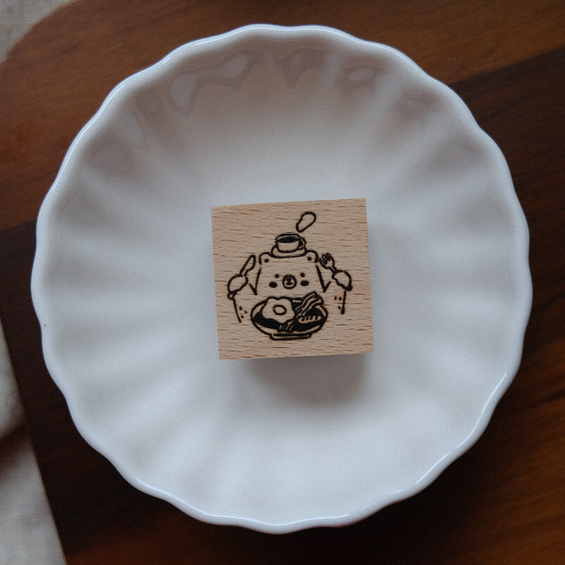 Foodie Bear Rubber Stamps