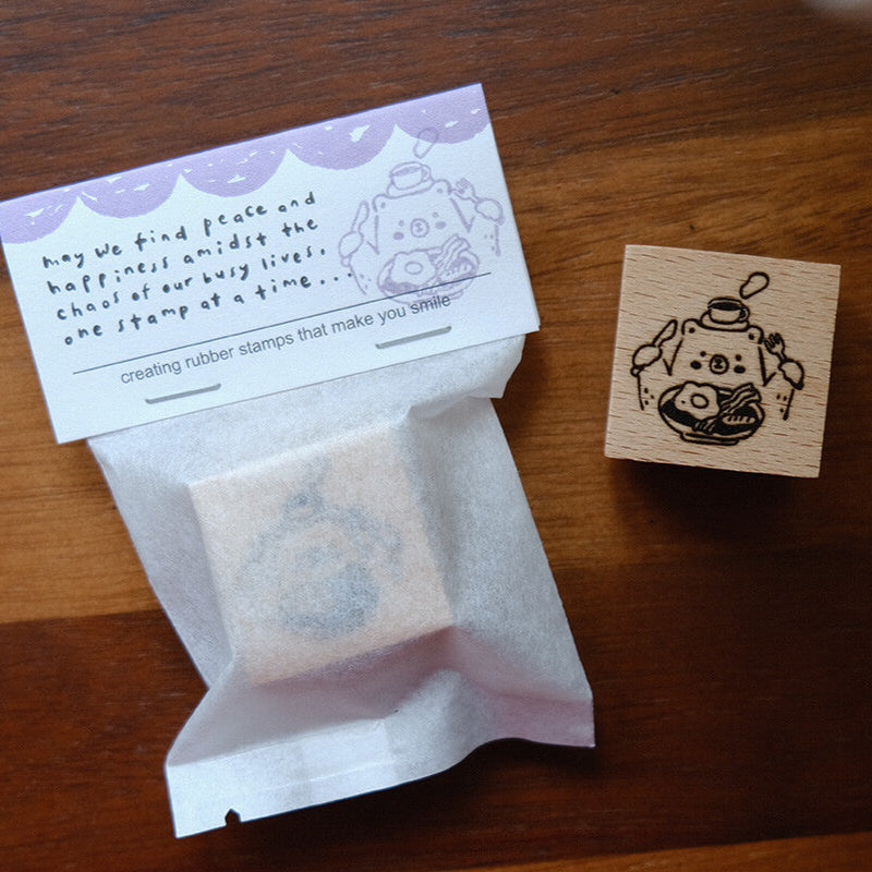 Foodie Bear Rubber Stamps