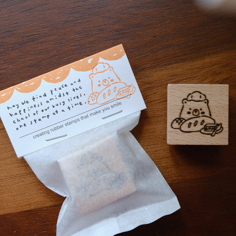 Foodie Bear Rubber Stamps