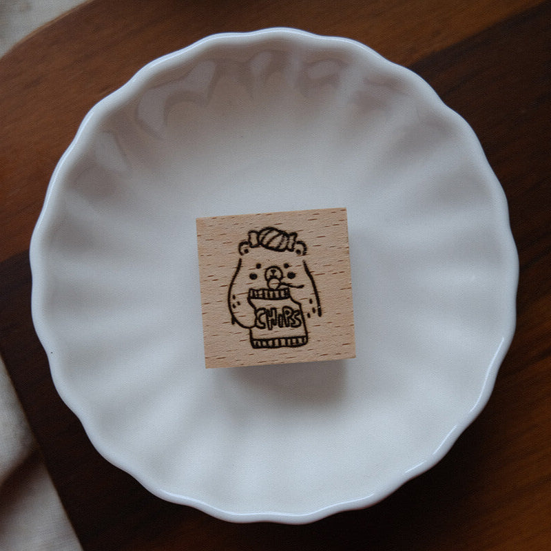 Foodie Bear Rubber Stamps