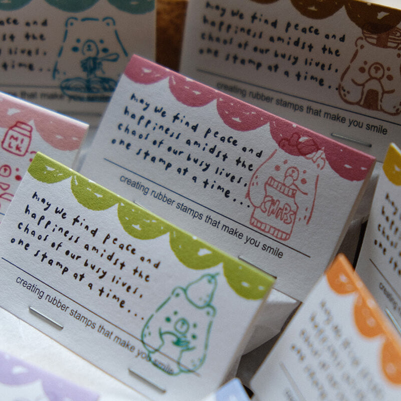 Foodie Bear Rubber Stamps