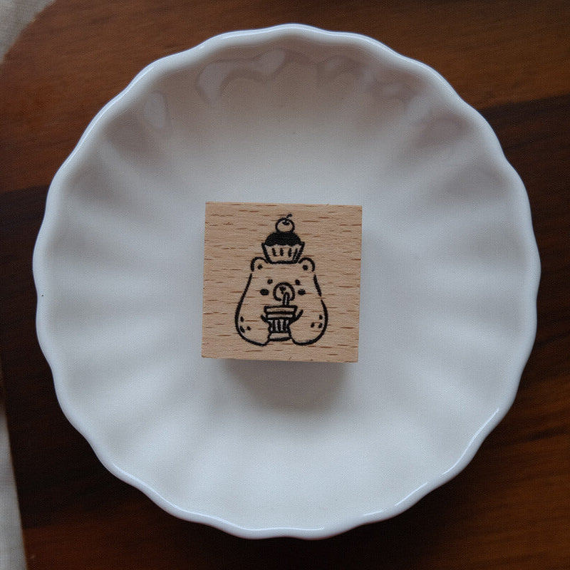 Foodie Bear Rubber Stamps