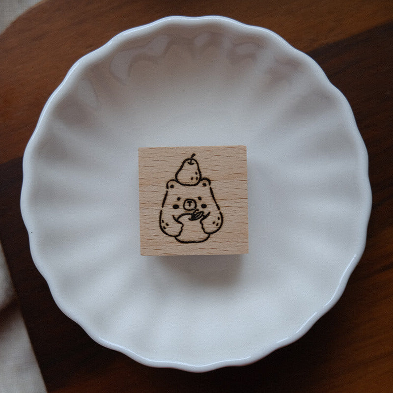 Foodie Bear Rubber Stamps