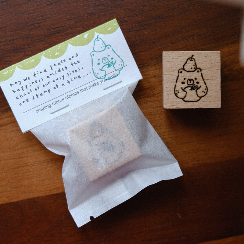 Foodie Bear Rubber Stamps