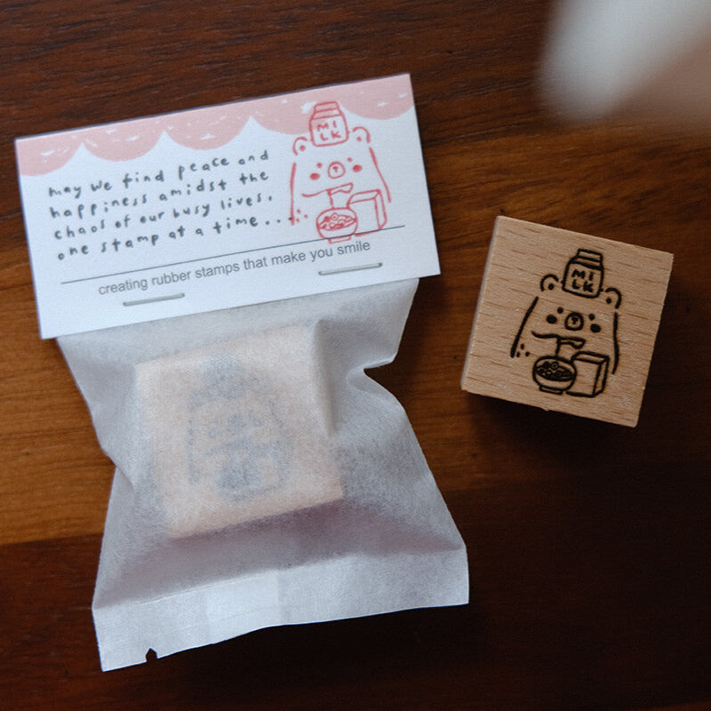 Foodie Bear Rubber Stamps