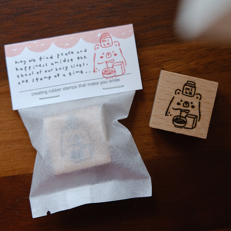 Foodie Bear Rubber Stamps