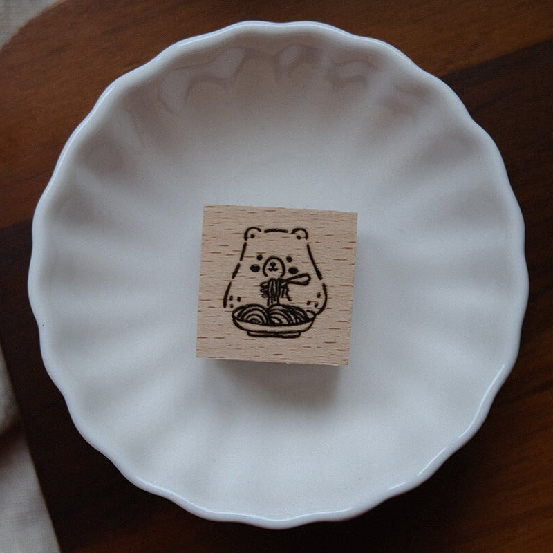 Foodie Bear Rubber Stamps