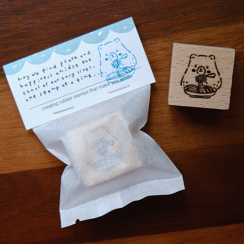 Foodie Bear Rubber Stamps