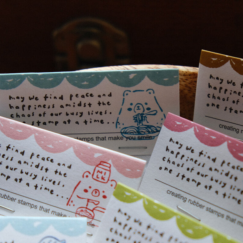 Foodie Bear Rubber Stamps