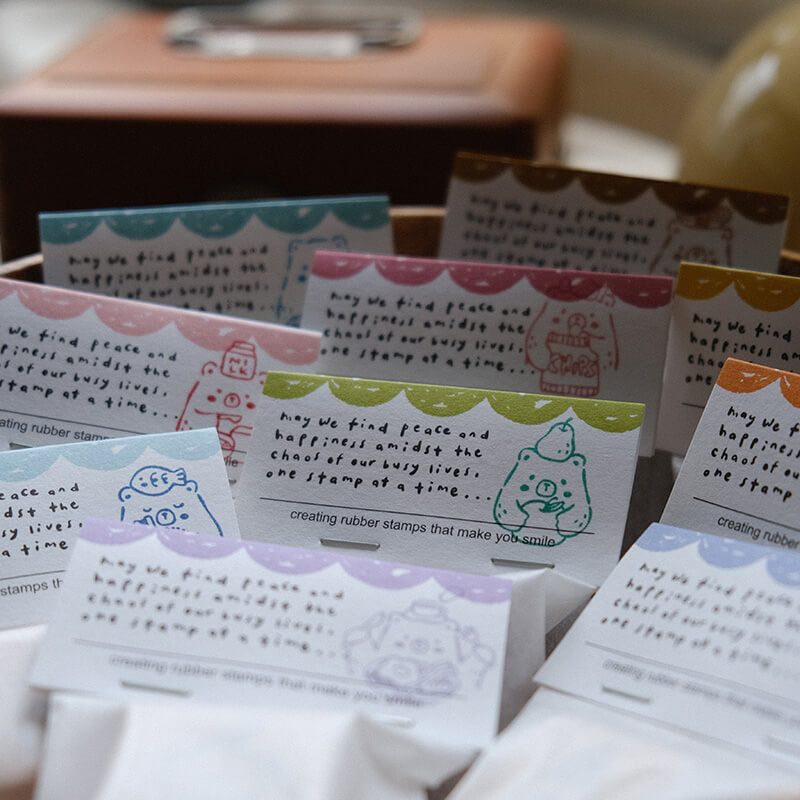 Foodie Bear Rubber Stamps
