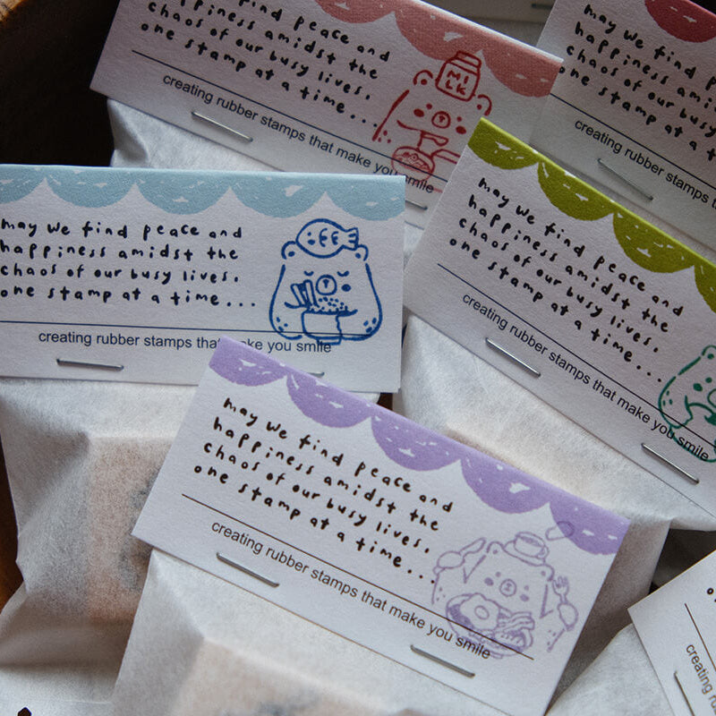 Foodie Bear Rubber Stamps