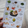 Hotpot Bear Washi Sticker Sheet
