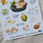 Hotpot Bear Washi Sticker Sheet