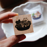 Hotpot Bear Rubber Stamp