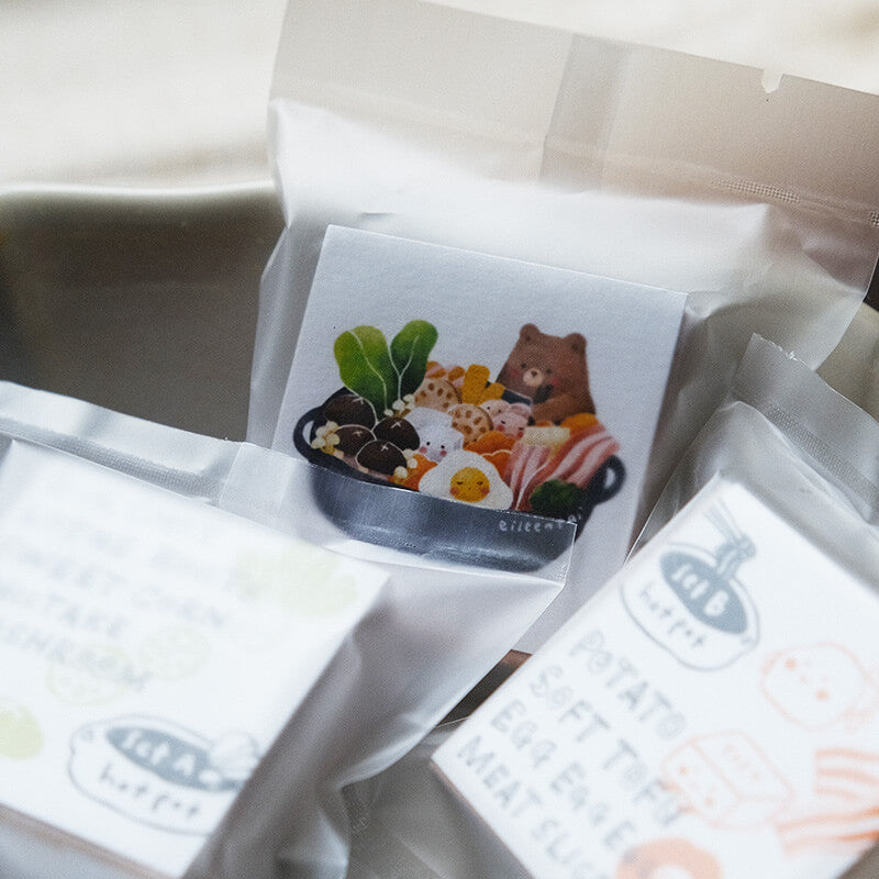Hotpot Bear Rubber Stamp