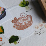 Hotpot Bear Rubber Stamp