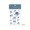 MU Crystal Print-On Sticker - 003 Blue roses