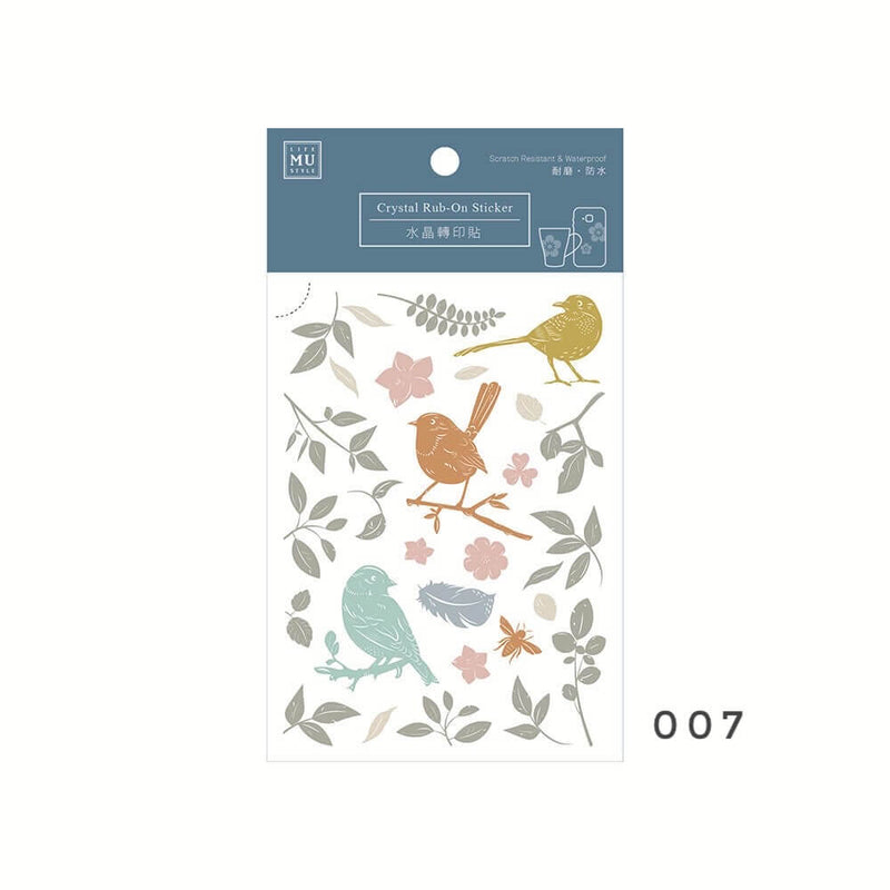 MU Crystal Print-On Sticker - 007 Singing in Spring