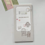 som x maru paper Rubber Stamp: The luggage bag