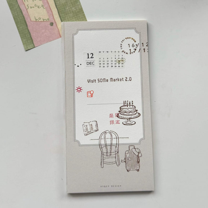 som x maru paper Rubber Stamp: The luggage bag