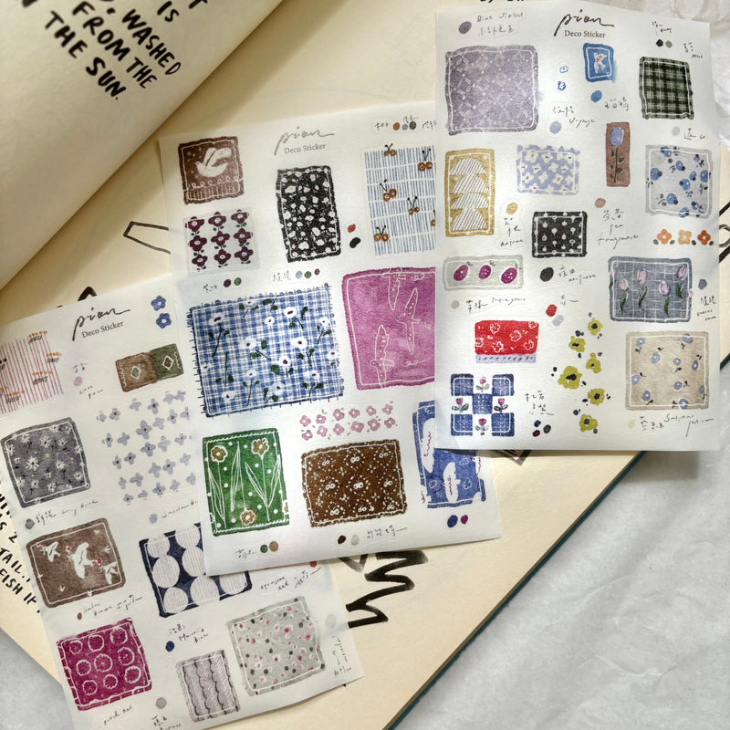 Pion Die-Cut Stickers: Candy paper