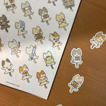 Hatsu Midori Sticker - Lazy Cats
