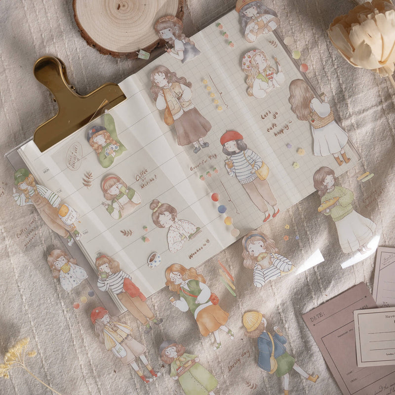 shō Little Happiness Die-Cut PET Tape - Let's Go Cafe Hopping