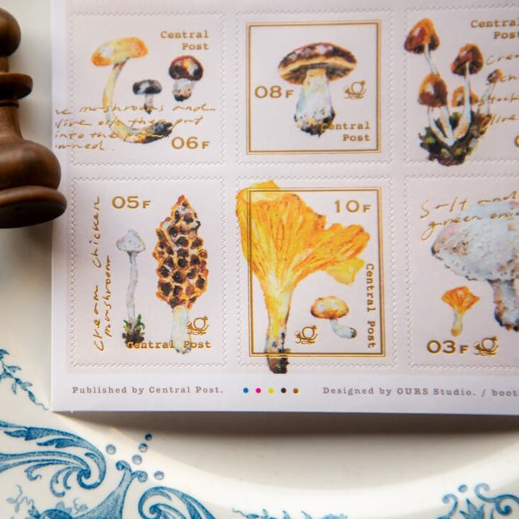 OURS Postage Stickers - Mushroom Recipe