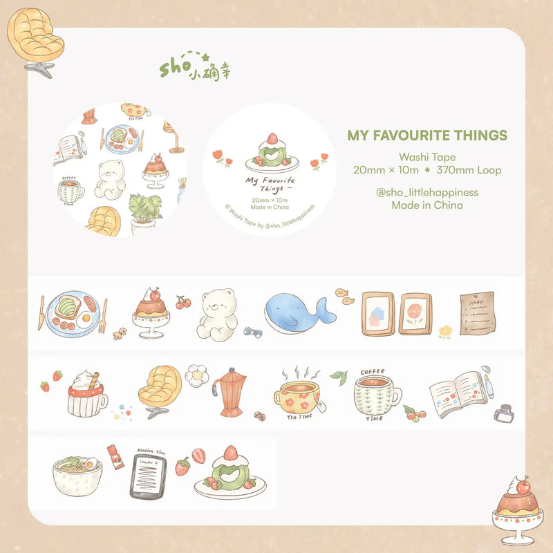 shō Little Happiness Washi Tape - My Favourite Things