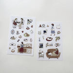 teayou Print-On Stickers - Neko Cafe