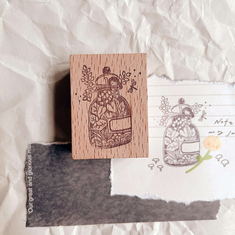 msbulat Rubber Stamp - Planting good vibes