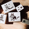Meow Illustration Rubber Stamp - The Starry Night Collection (6 designs)