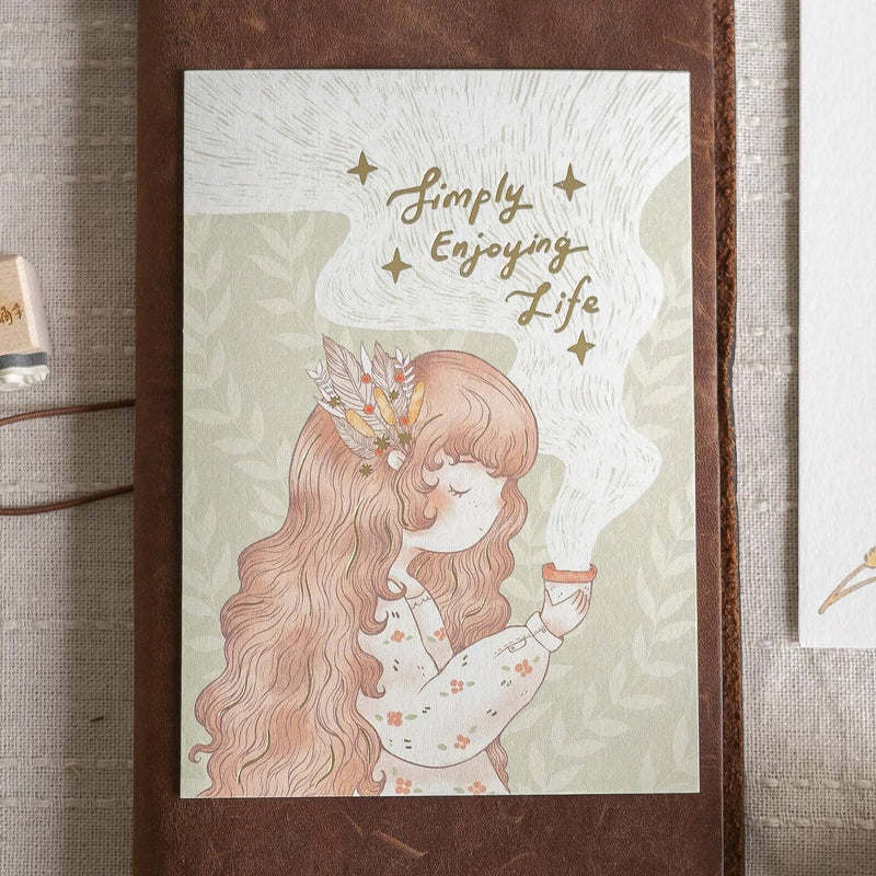 shō Little Happiness Postcard - Simply Enjoying Life
