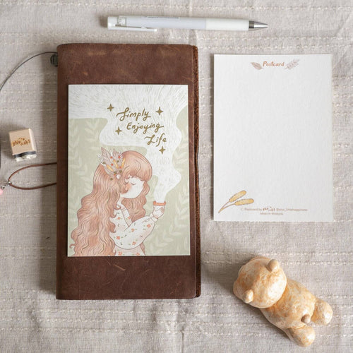 shō Little Happiness Postcard - Simply Enjoying Life