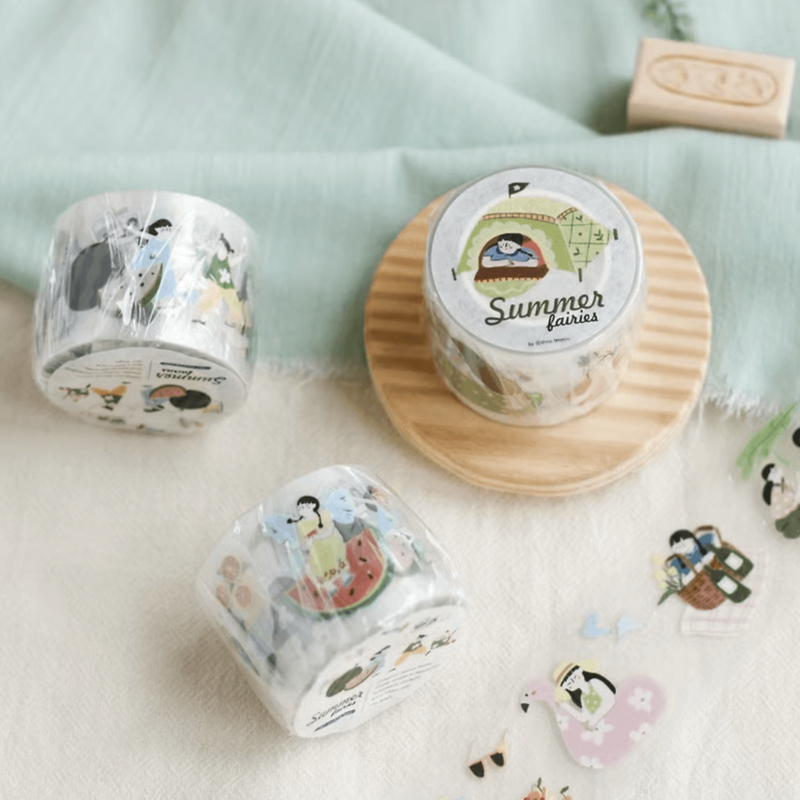 teayou Die-Cut PET Tape: Summer Fairies