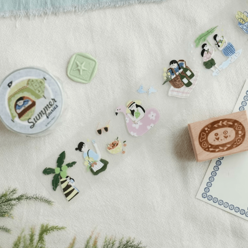 teayou Die-Cut PET Tape: Summer Fairies