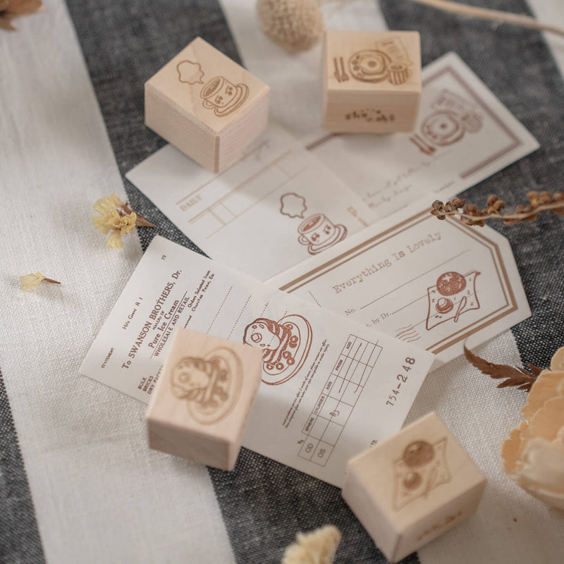 shō Little Happiness Rubber Stamp Set - Tea Time