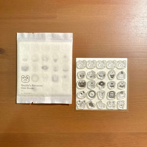 Hatsu Midori Clear Stamp Sheet - Vanilla's Favourite