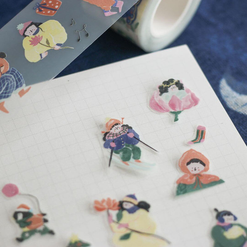 teayou Die-Cut PET Tape: Winter Fairies