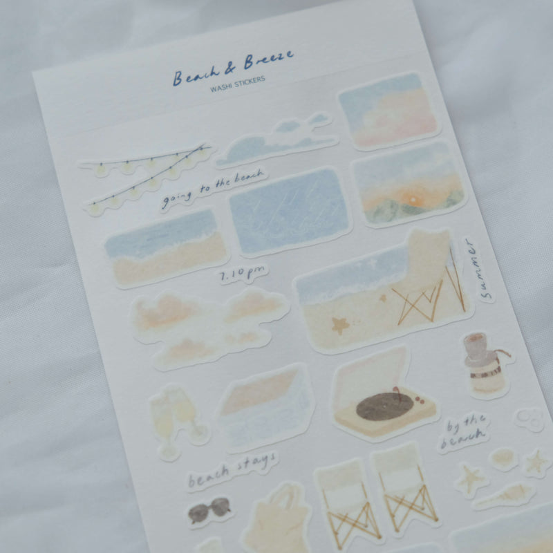 Beach & Breeze Washi Sticker