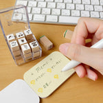 Beverly Aibo Mini Rubber Stamp - Schedule