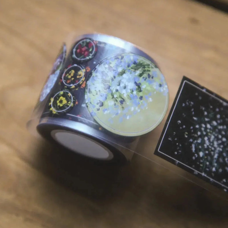 modaizhi Die-Cut PET Sticker Roll - Bloom