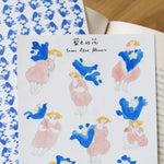 dodolulu Sticker Sheet: Some Blue Flowers